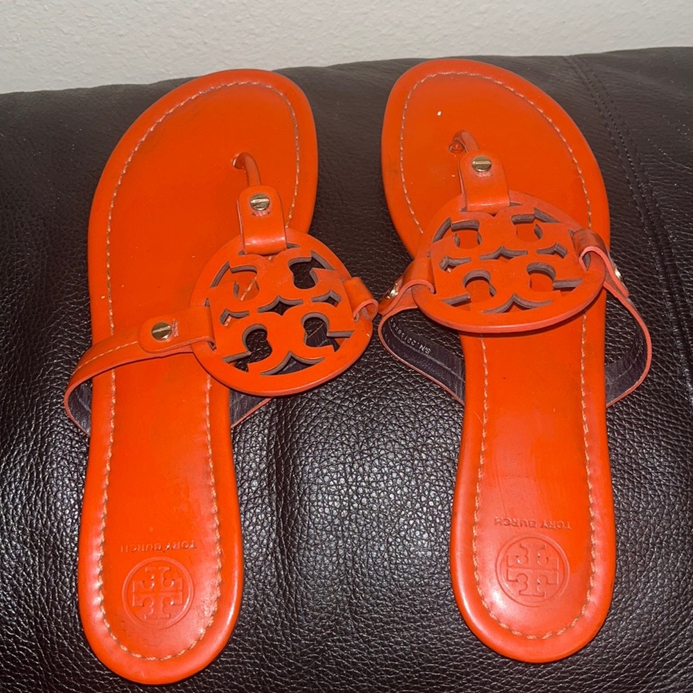 Orange Tory Burch Flipflop (size9)
